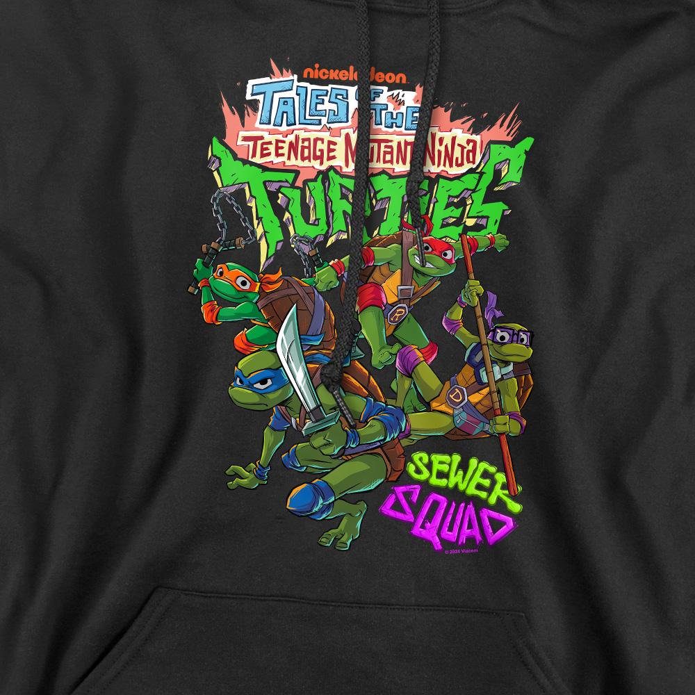 Black - Pack Shot - Tales of the Teenage Mutant Ninja Turtles Mens Sewer Squad Hoodie