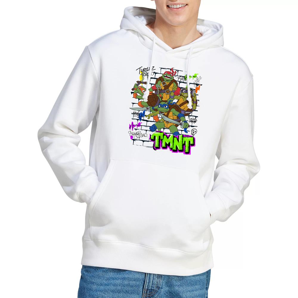 White - Lifestyle - Tales of the Teenage Mutant Ninja Turtles Mens Brick Wall Poster Hoodie