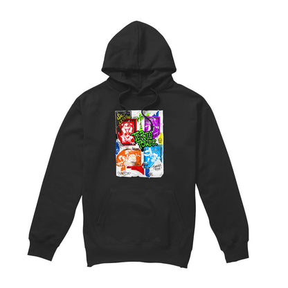 Black - Front - Tales of the Teenage Mutant Ninja Turtles Mens Lino Poster Hoodie