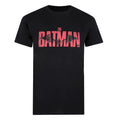 Black-Red - Front - Batman Mens Distressed T-Shirt
