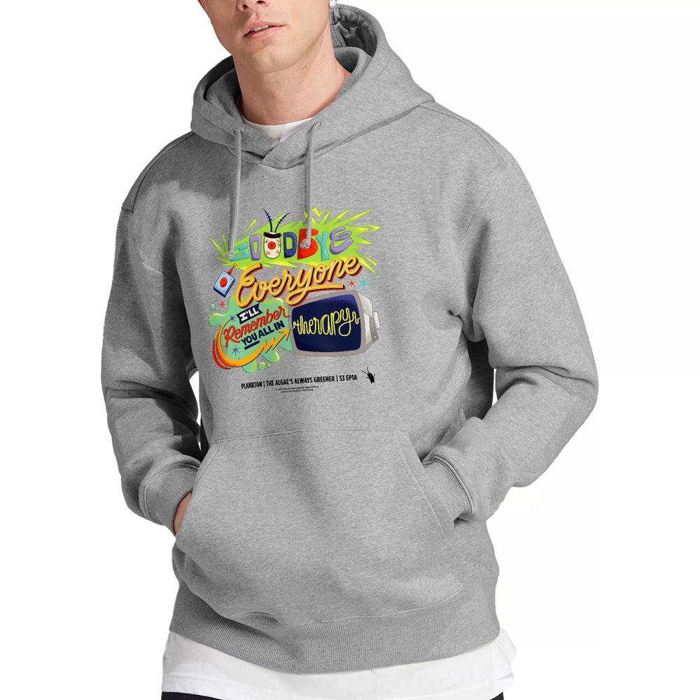 Sport Heather - Lifestyle - SpongeBob SquarePants Mens Therapy Plankton Hoodie