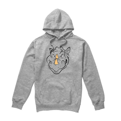 Sport Heather - Back - Teenage Mutant Ninja Turtles Mens Rocksteady Face Hoodie