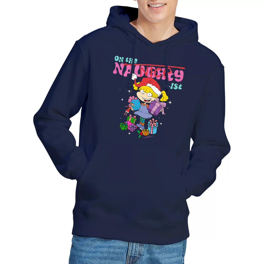 Navy - Lifestyle - Rugrats Mens Naughty Angelica Christmas Hoodie