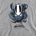 Sport Heather - Side - Avatar: The Last Airbender Mens Blue and Black Kanji Hoodie