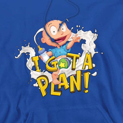 Royal Blue - Pack Shot - Rugrats Mens Tommy Pickles Has A Plan Hoodie