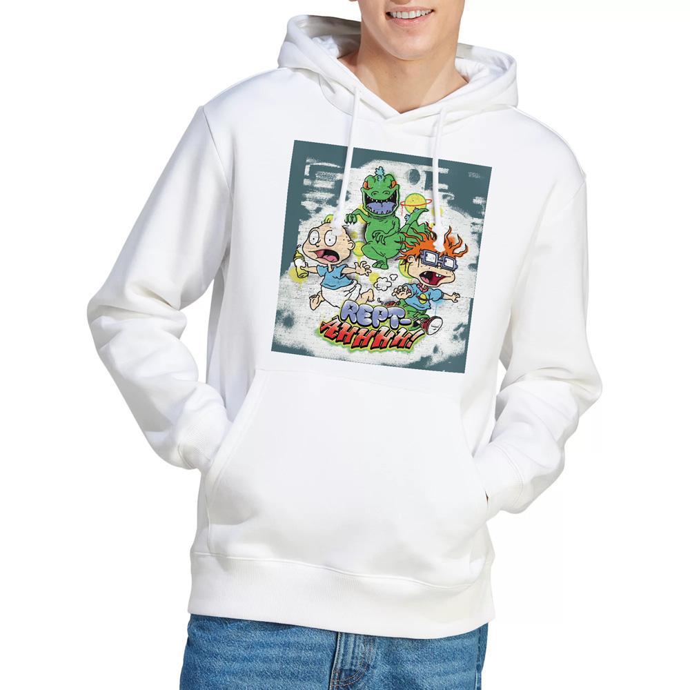 White - Lifestyle - Rugrats Mens Rept-Ahhhhh! Tommy & Chucky Hoodie