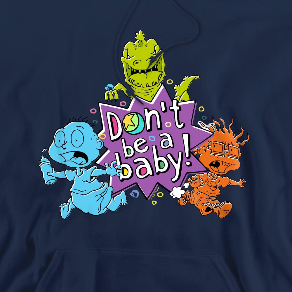 Navy - Pack Shot - Rugrats Mens Babies Run For The Hills Hoodie