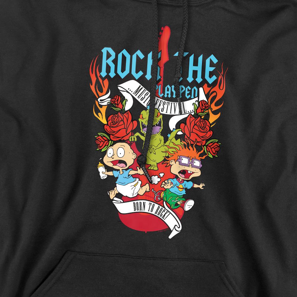 Black - Pack Shot - Rugrats Mens Rock The Playpen Music Festival Hoodie