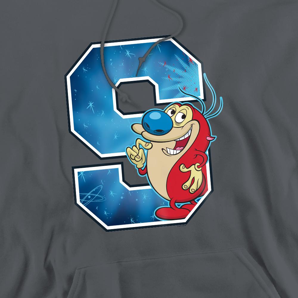Charcoal - Pack Shot - Ren & Stimpy Mens S Is For Stimpy Hoodie