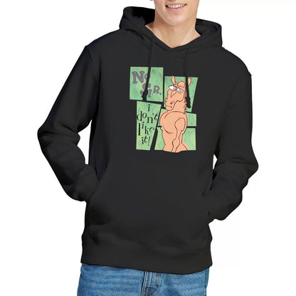 Black - Lifestyle - Ren & Stimpy Mens No Sir I Don´t Like It Hoodie