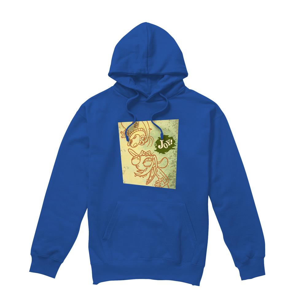 Royal Blue - Front - Ren & Stimpy Mens Joy! Hoodie