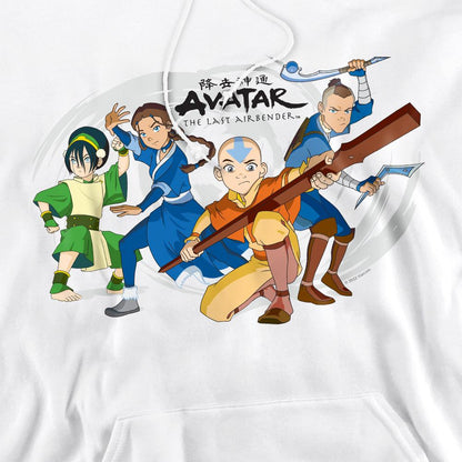 White - Side - Avatar: The Last Airbender Mens Group Hoodie