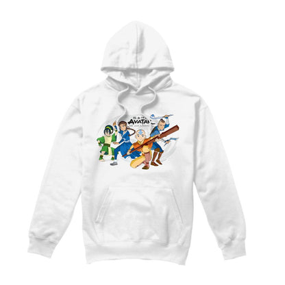 White - Front - Avatar: The Last Airbender Mens Group Hoodie