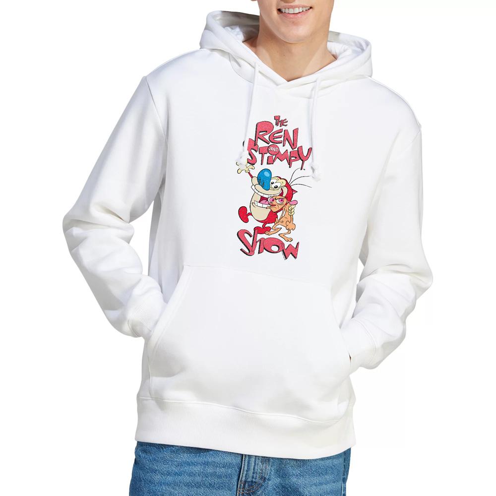 White - Lifestyle - Ren & Stimpy Mens Show Hoodie