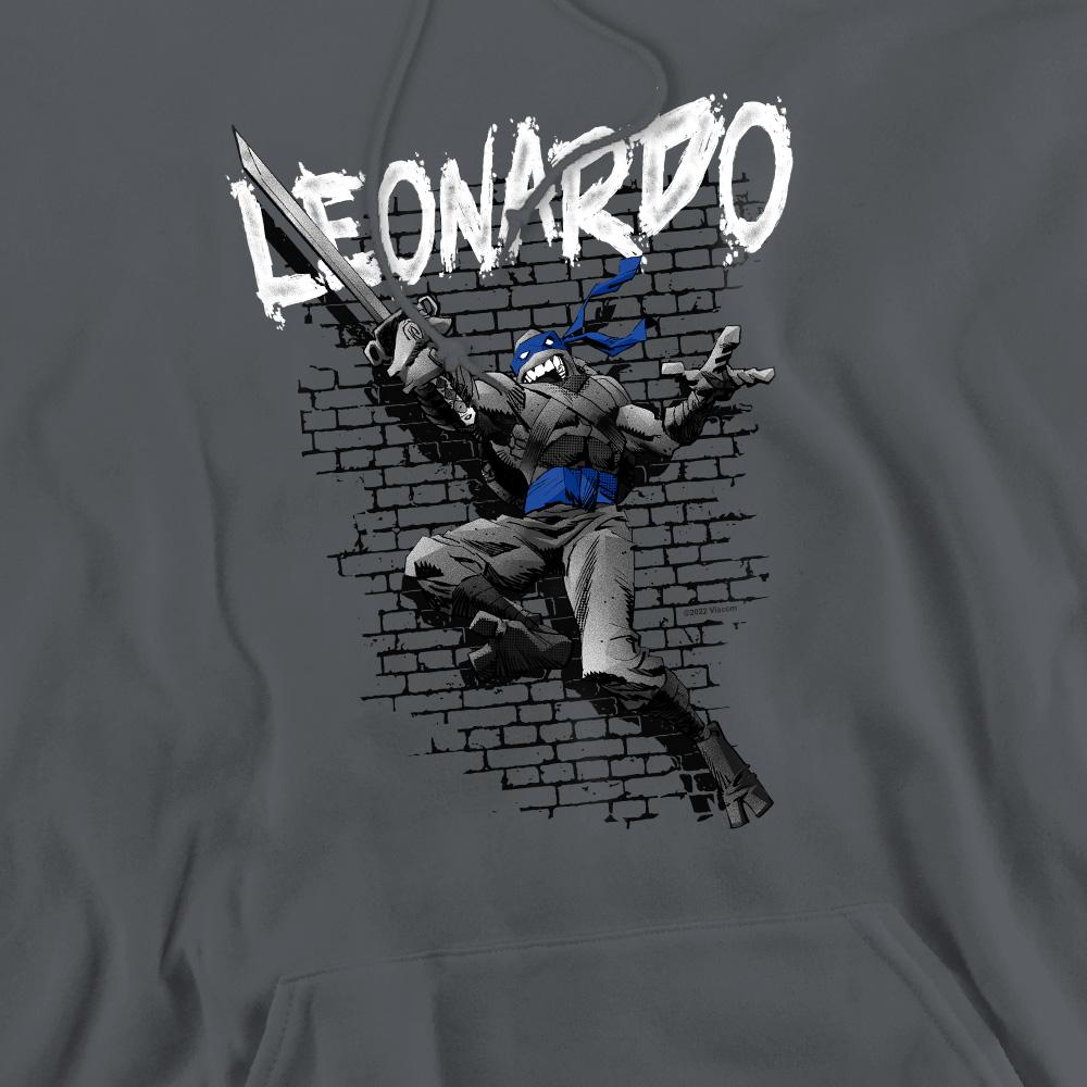 Charcoal - Pack Shot - Teenage Mutant Ninja Turtles Mens Leonardo Hoodie