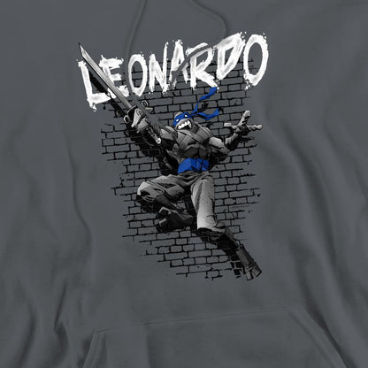 Charcoal - Pack Shot - Teenage Mutant Ninja Turtles Mens Leonardo Hoodie