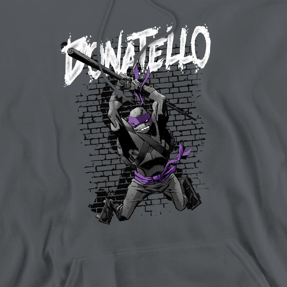 Charcoal - Side - Teenage Mutant Ninja Turtles Mens Donatello Hoodie