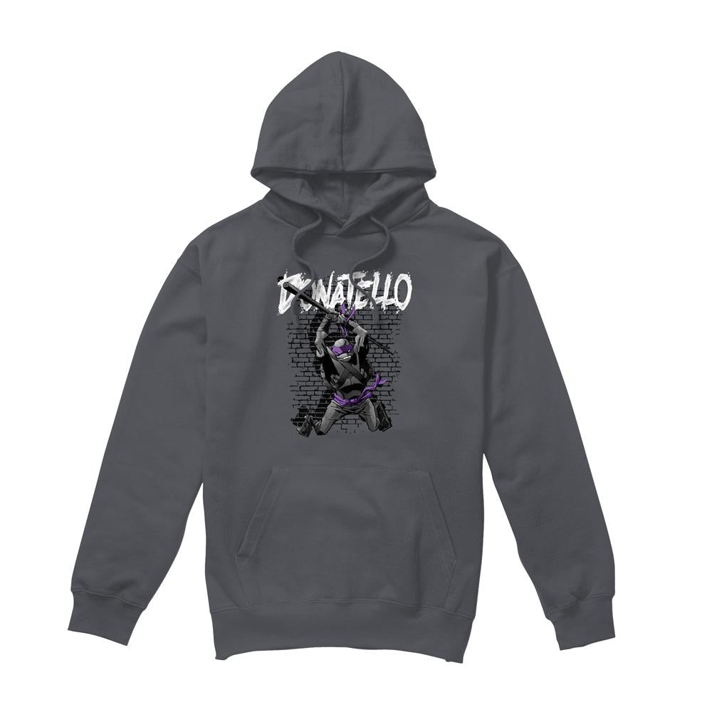 Charcoal - Front - Teenage Mutant Ninja Turtles Mens Donatello Hoodie