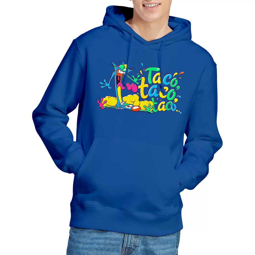 Royal Blue - Lifestyle - CatDog Mens Taco Taco Taco Hoodie