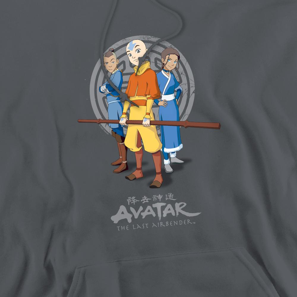 Charcoal - Pack Shot - Avatar: The Last Airbender Mens Team Avatar Hoodie