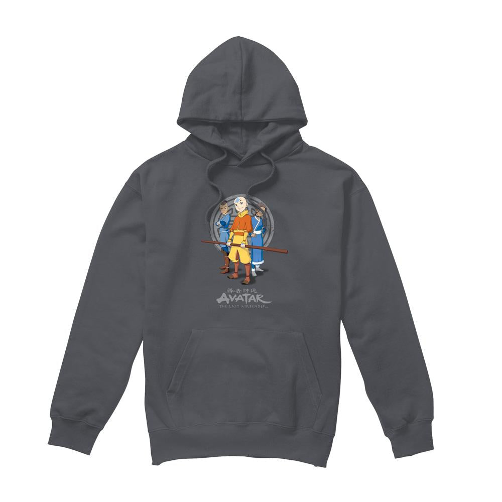 Charcoal - Front - Avatar: The Last Airbender Mens Team Avatar Hoodie