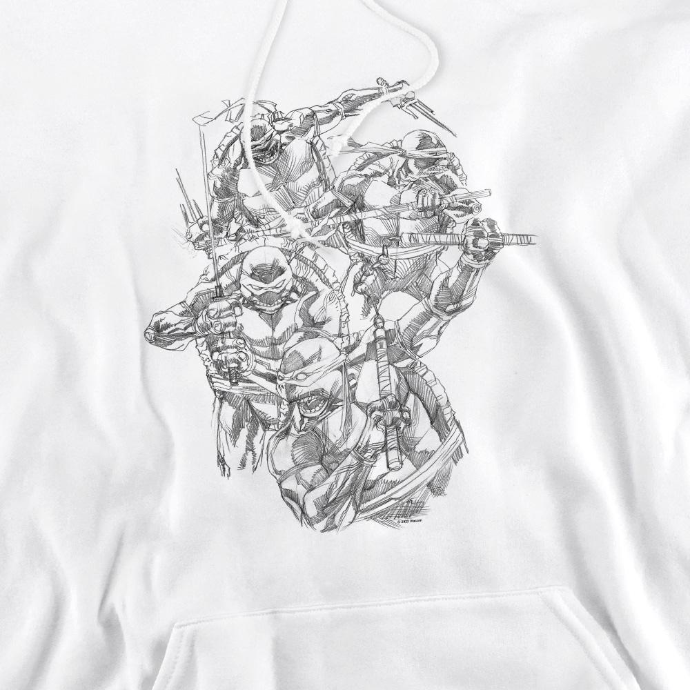 White - Pack Shot - Teenage Mutant Ninja Turtles Mens Shinobis Hoodie