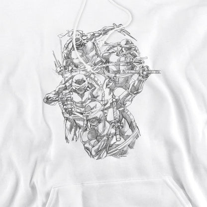 White - Pack Shot - Teenage Mutant Ninja Turtles Mens Shinobis Hoodie
