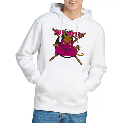 White - Lifestyle - Teenage Mutant Ninja Turtles Mens Radical Rat Splinter Hoodie