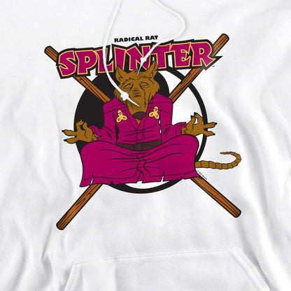 White - Pack Shot - Teenage Mutant Ninja Turtles Mens Radical Rat Splinter Hoodie