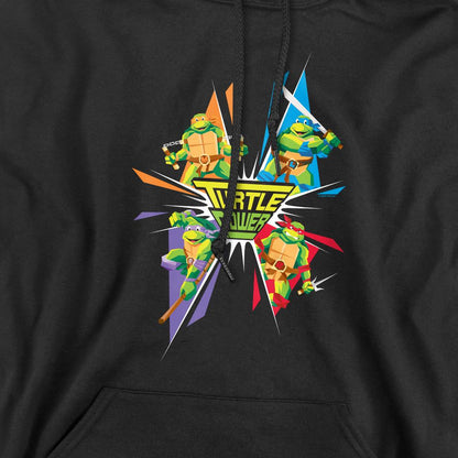 Black - Pack Shot - Teenage Mutant Ninja Turtles Mens Turtle Power Hoodie