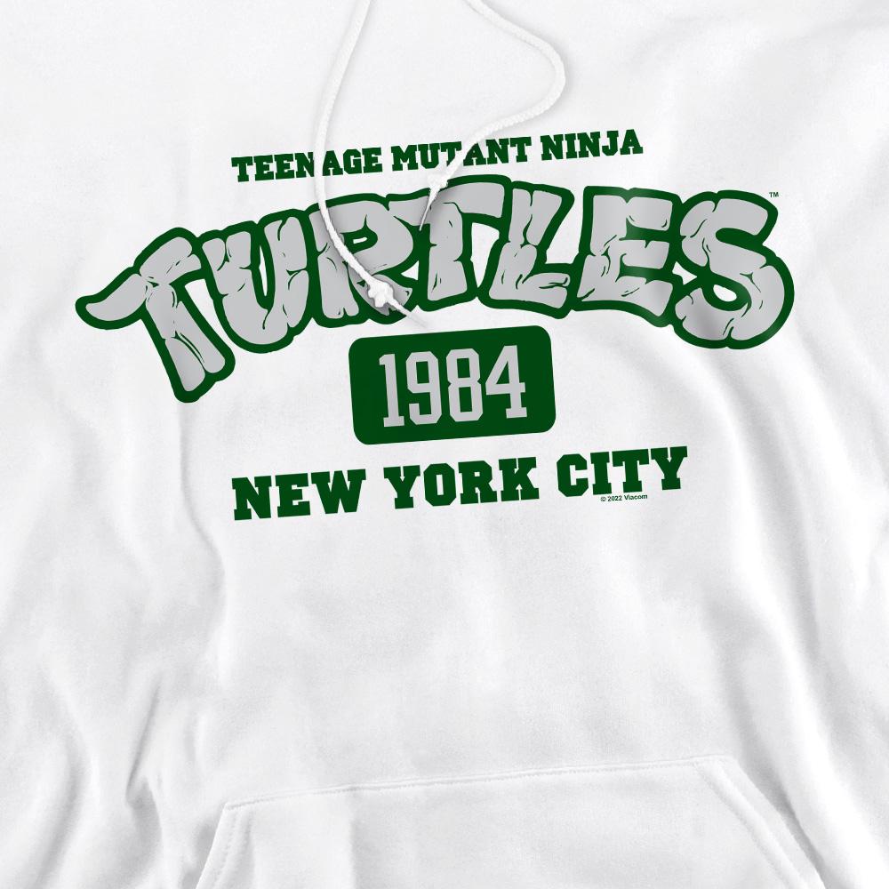 White - Pack Shot - Teenage Mutant Ninja Turtles Mens Est 1984 NYC Hoodie