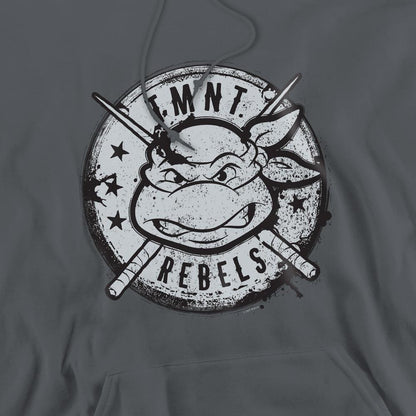 Charcoal - Pack Shot - Teenage Mutant Ninja Turtles Mens Rebels Distressed Logo Hoodie