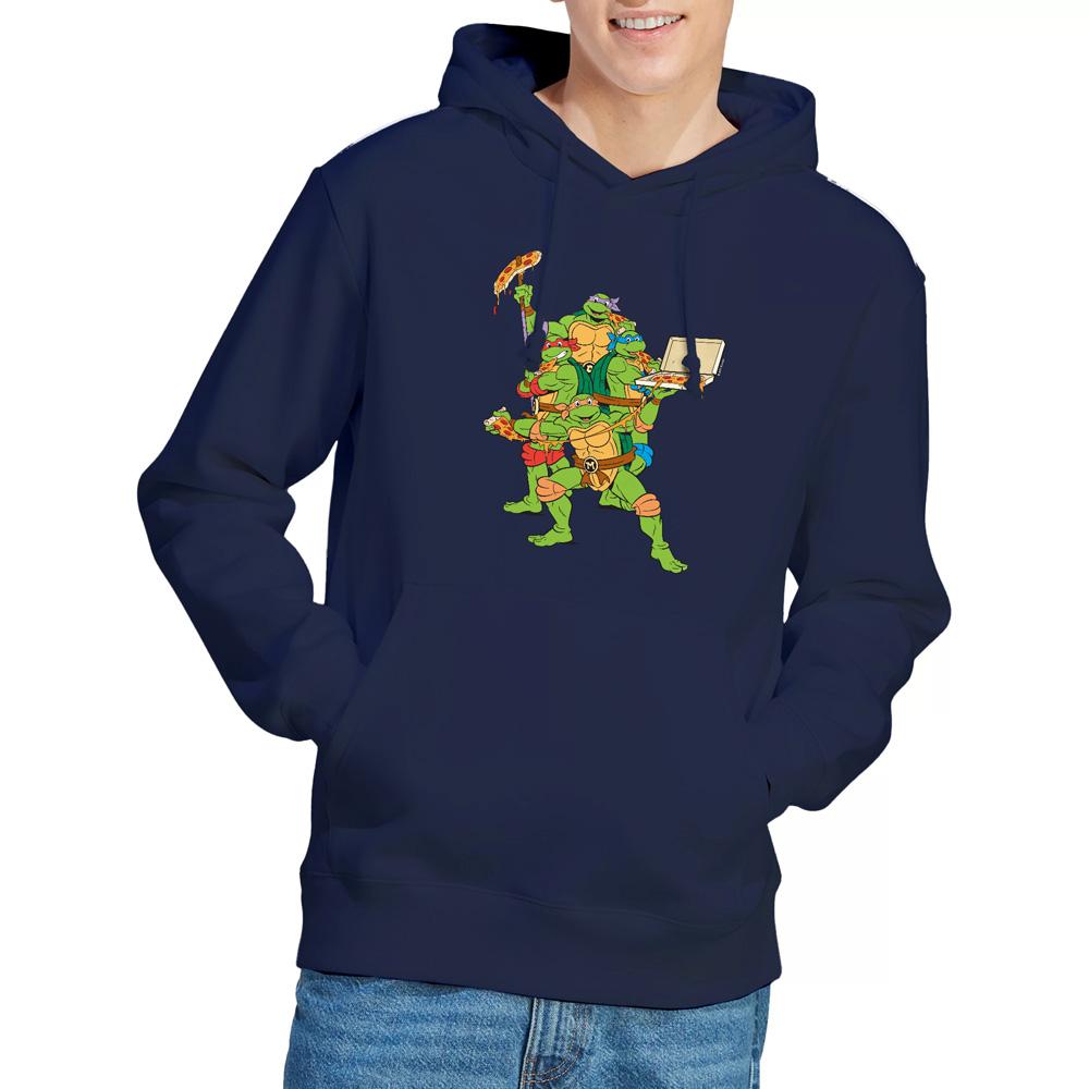 Navy - Lifestyle - Teenage Mutant Ninja Turtles Mens Pizza Party Hoodie