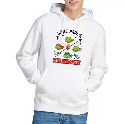 White - Lifestyle - Teenage Mutant Ninja Turtles Mens Pizza Is Forever Hoodie