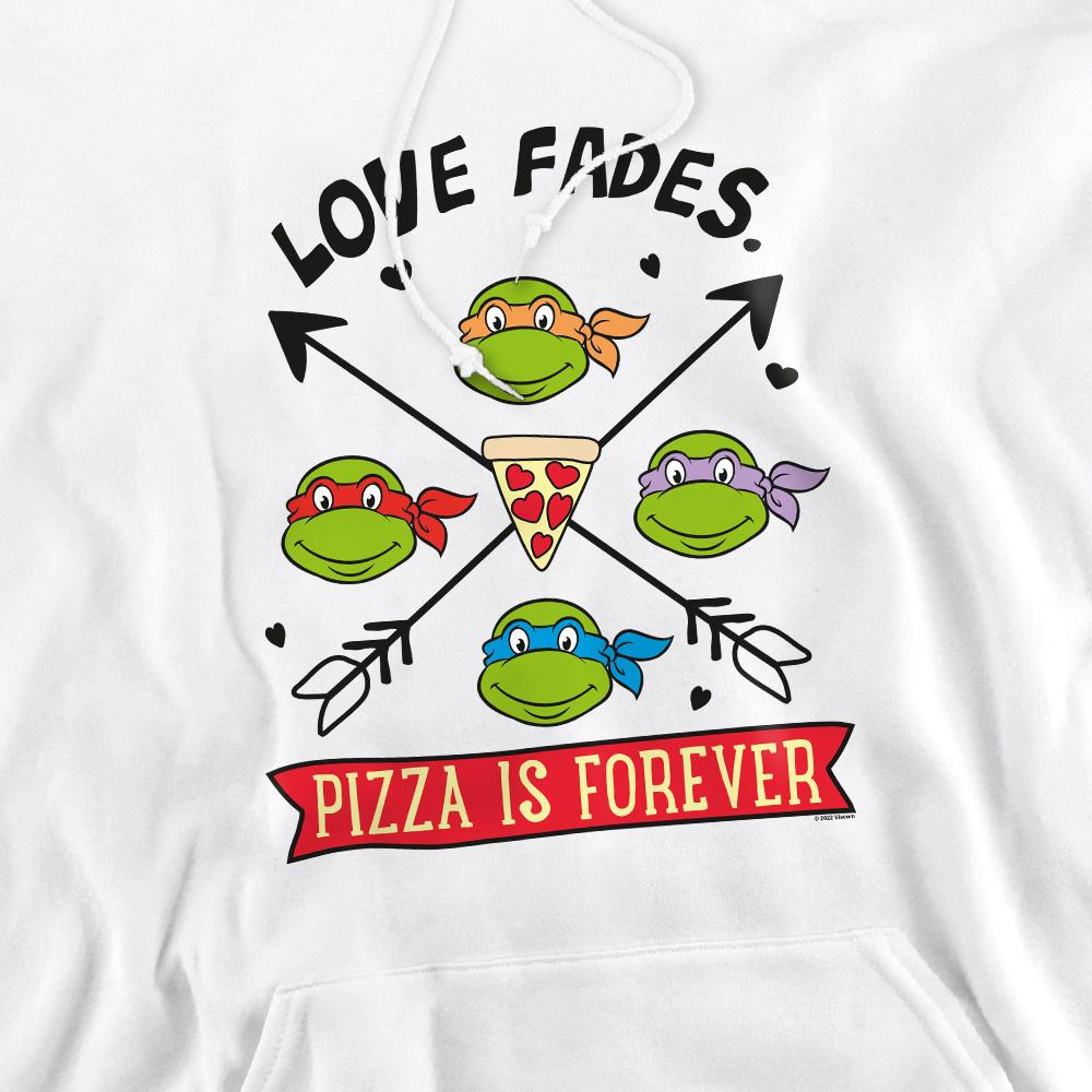 White - Pack Shot - Teenage Mutant Ninja Turtles Mens Pizza Is Forever Hoodie