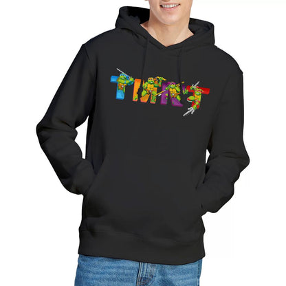 Black - Lifestyle - Teenage Mutant Ninja Turtles Mens Arcade Main Screen Hoodie
