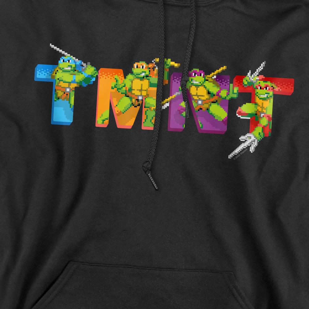 Black - Pack Shot - Teenage Mutant Ninja Turtles Mens Arcade Main Screen Hoodie