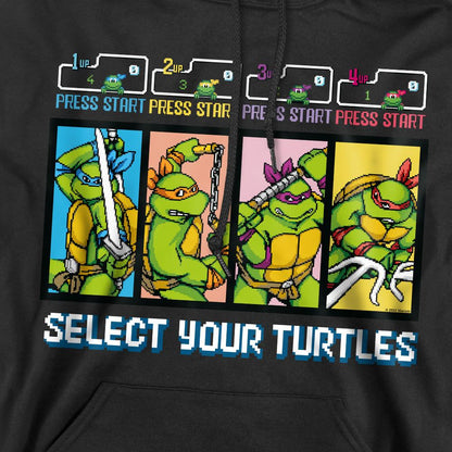 Black - Pack Shot - Teenage Mutant Ninja Turtles Mens Select Your Turtles Hoodie