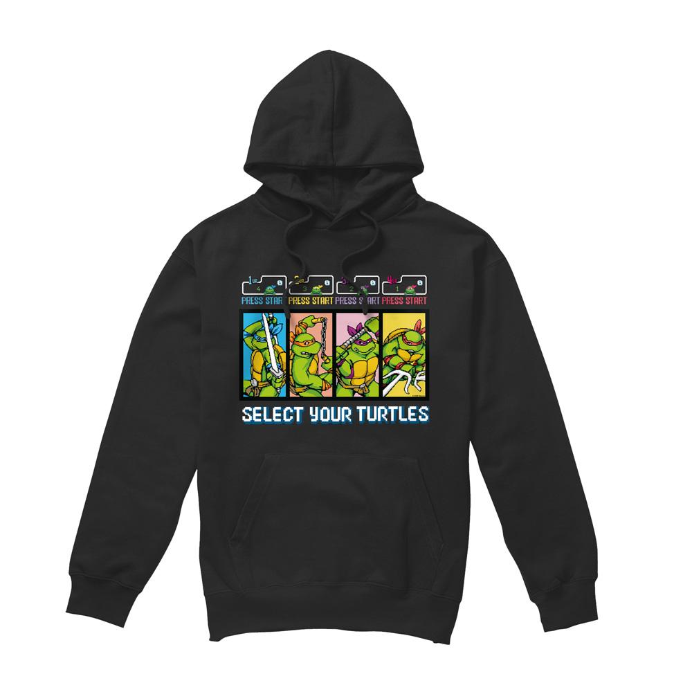 Black - Front - Teenage Mutant Ninja Turtles Mens Select Your Turtles Hoodie
