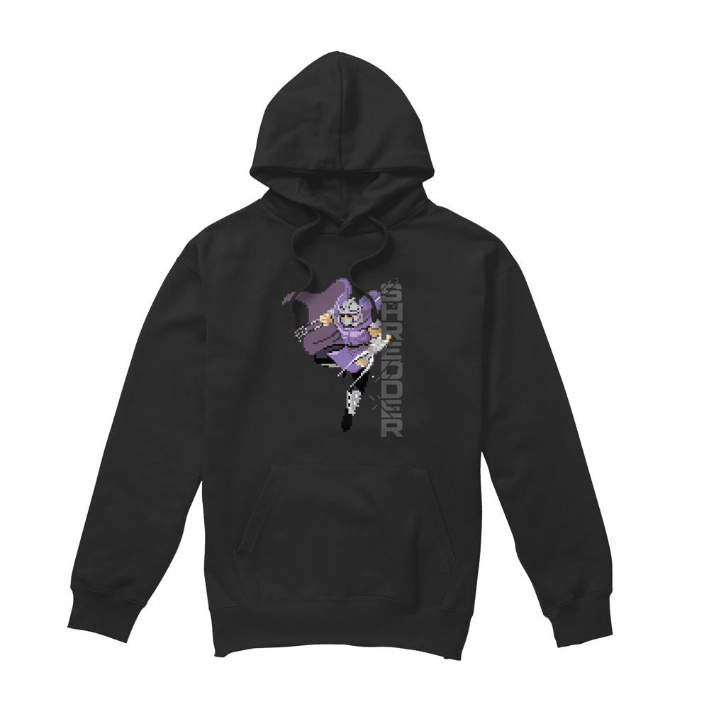 Black - Front - Teenage Mutant Ninja Turtles Mens Arcade Shredder Retro Hoodie