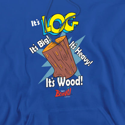 Royal Blue - Pack Shot - Ren & Stimpy Mens It´s Log Hoodie