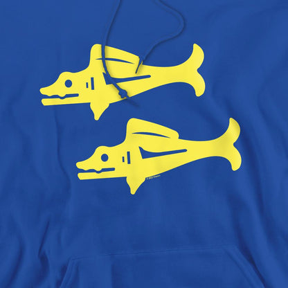 Royal Blue - Pack Shot - Legends of the Hidden Temple Mens Blue Barracudas Hoodie
