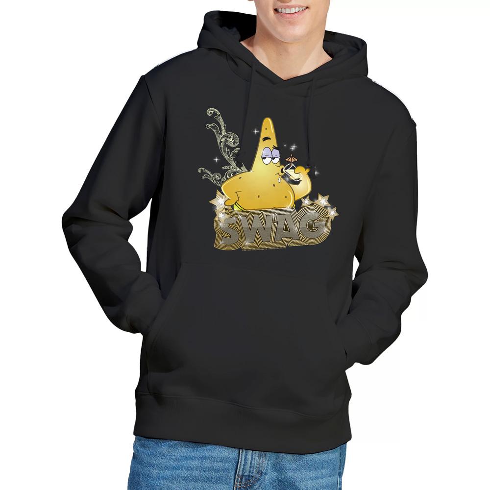 Black - Lifestyle - SpongeBob SquarePants Mens Patrick Has Swag Hoodie
