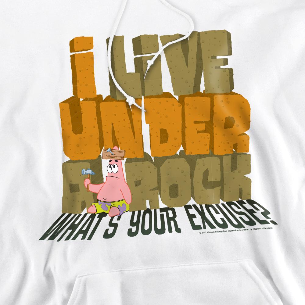 White - Pack Shot - SpongeBob SquarePants Mens What´s Your Excuse? Hoodie