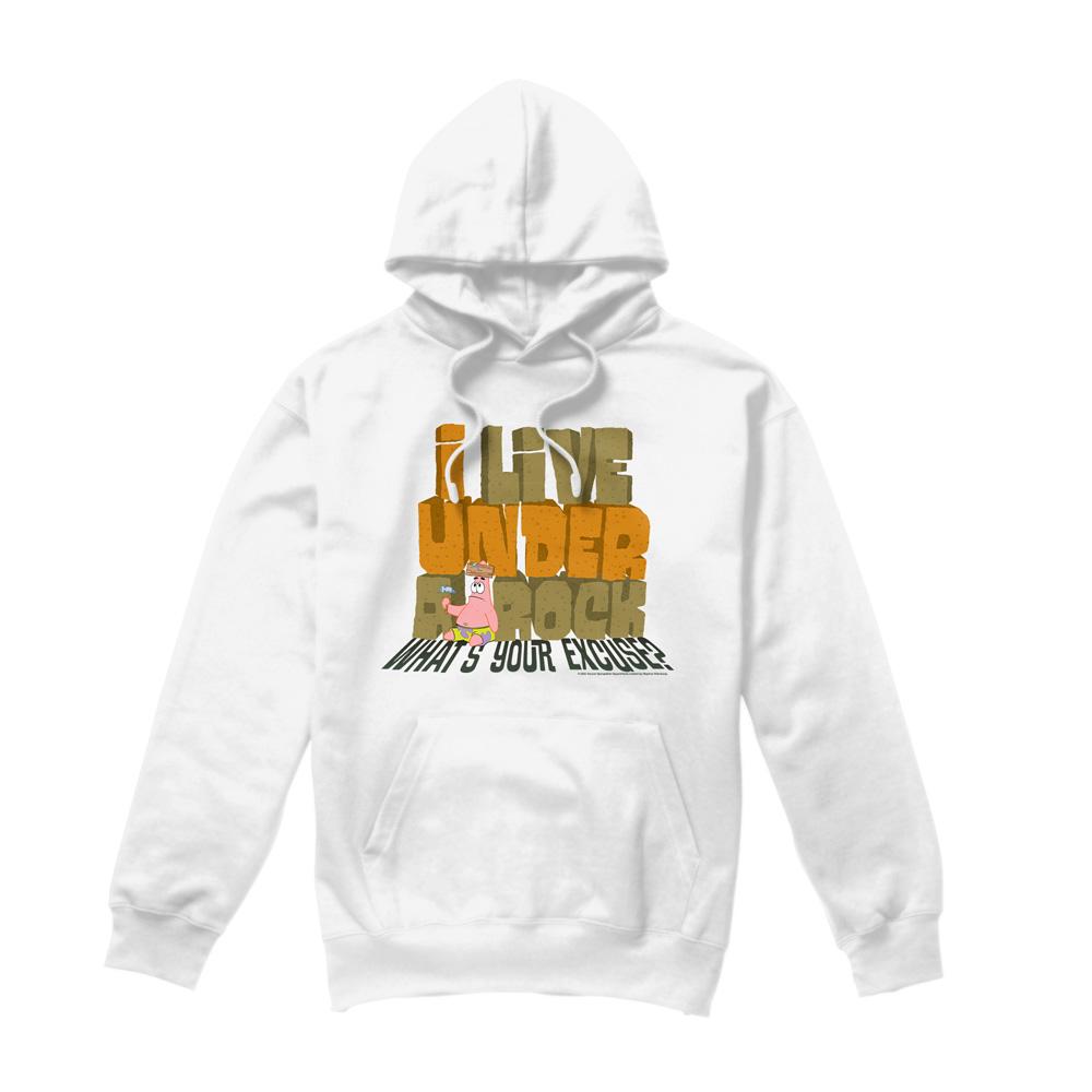White - Front - SpongeBob SquarePants Mens What´s Your Excuse? Hoodie