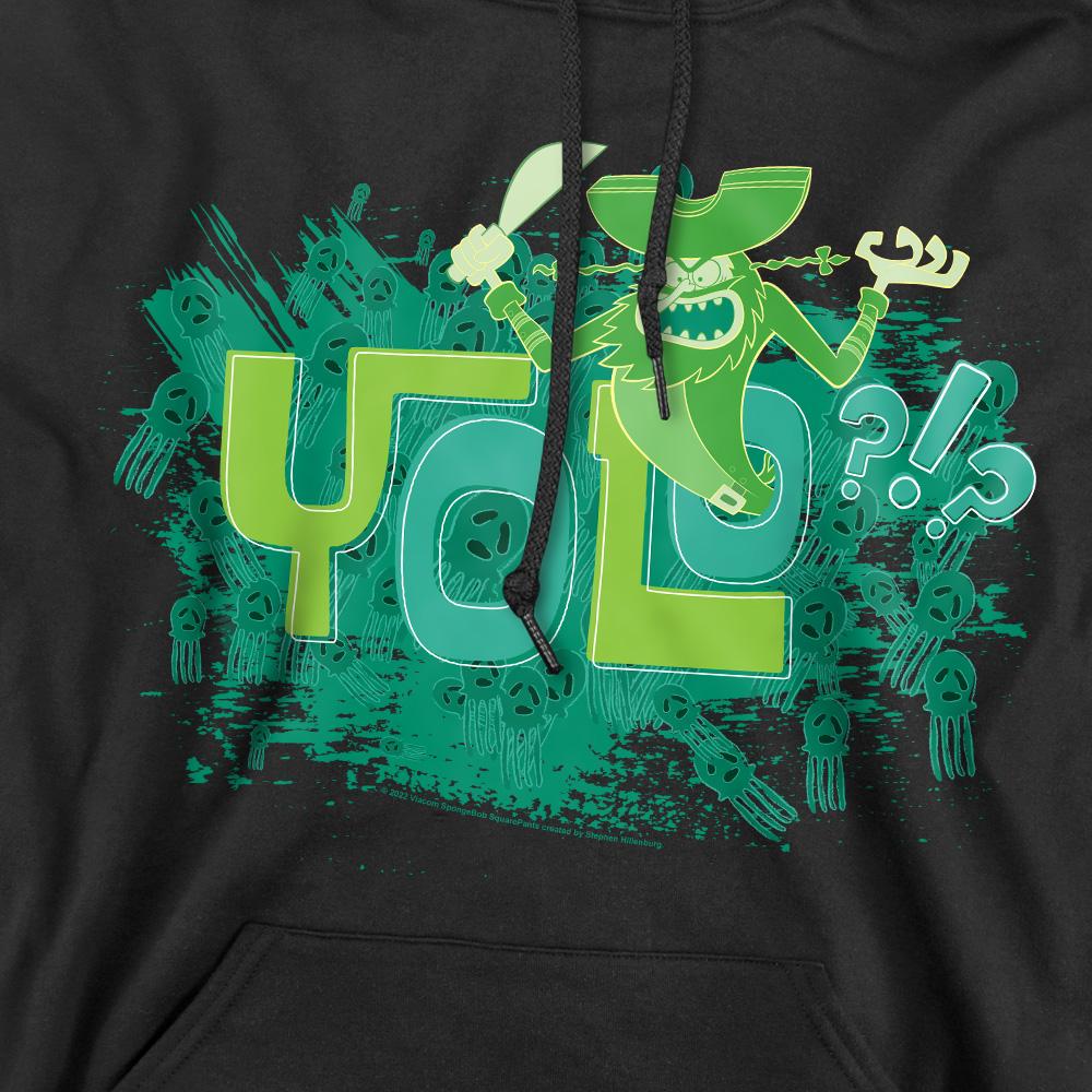 Black - Pack Shot - SpongeBob SquarePants Mens Yolo?!? Hoodie