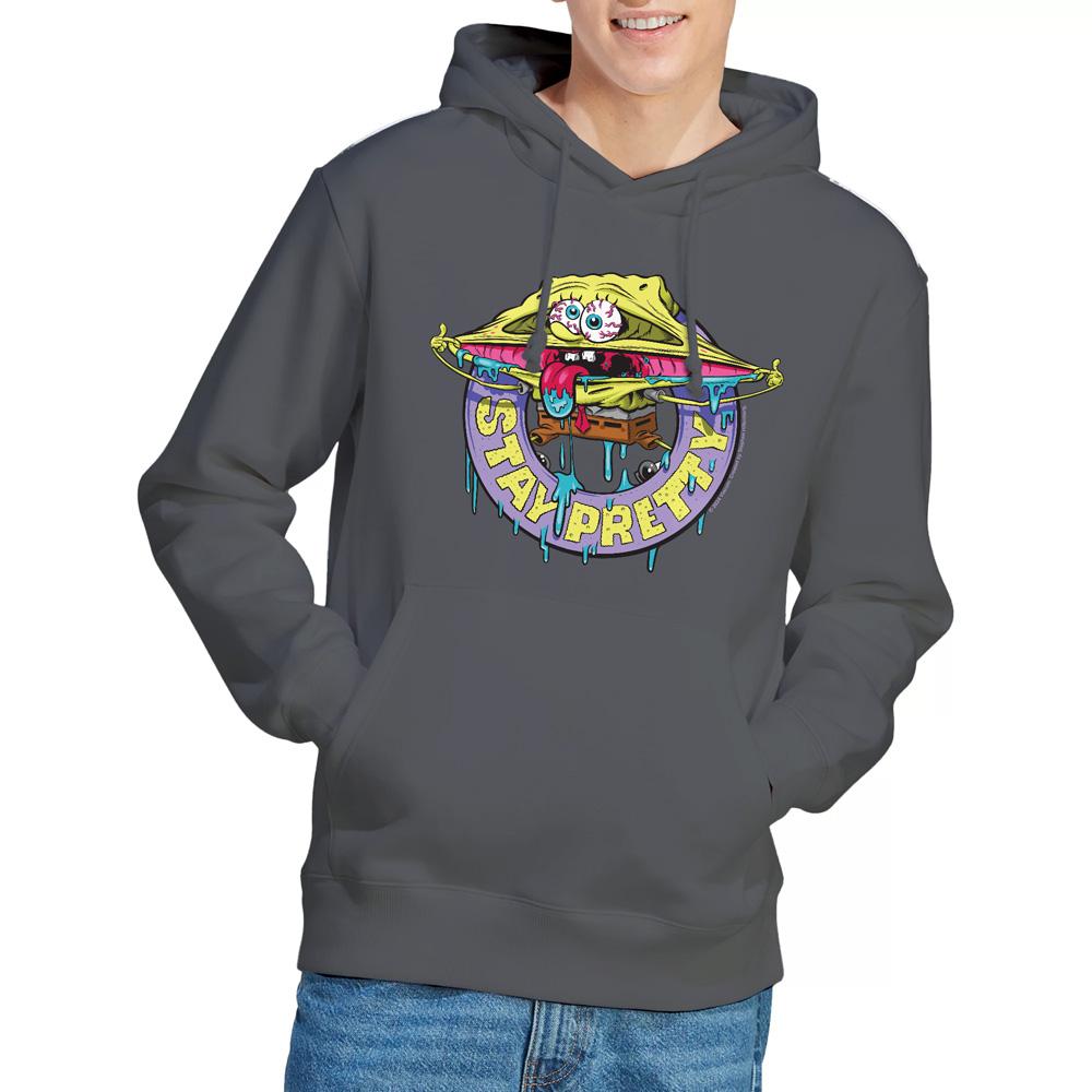 Charcoal - Lifestyle - SpongeBob SquarePants Mens Stay Pretty Hoodie