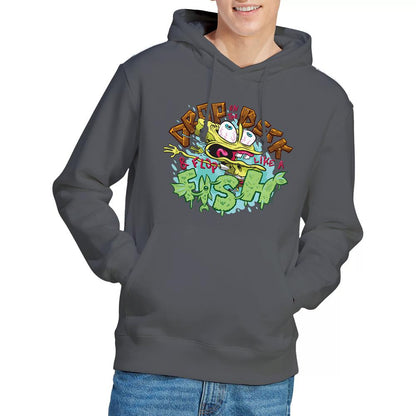Charcoal - Lifestyle - SpongeBob SquarePants Mens Drop And Flop Hoodie