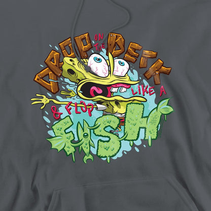 Charcoal - Pack Shot - SpongeBob SquarePants Mens Drop And Flop Hoodie