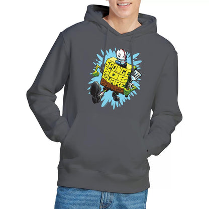 Charcoal - Lifestyle - SpongeBob SquarePants Mens Letter Hoodie